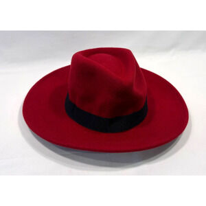 Hadley Wren Wine Hilary Wool Panama Hat NEW Fall Fashion